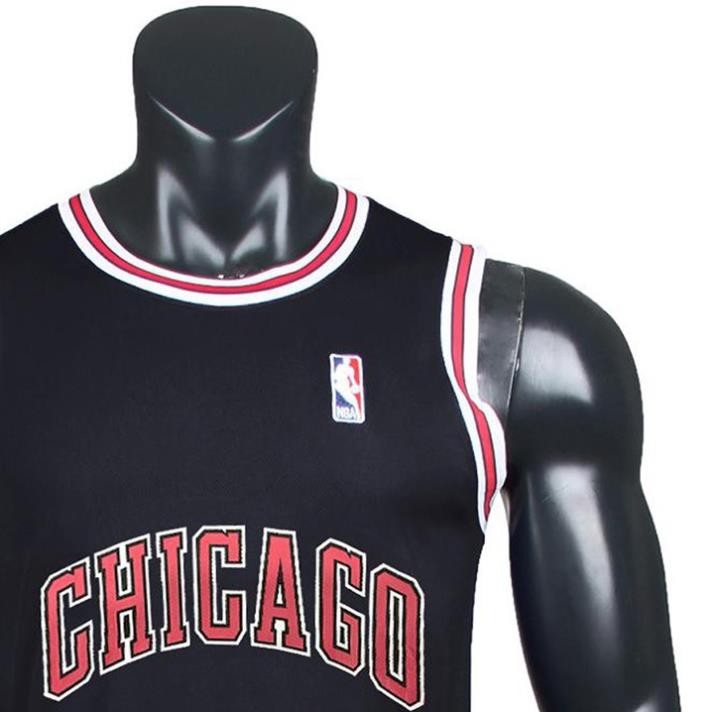 Bộ quần áo bóng rổ NBA Chicago Bulls trơn không số hàng đẹp nam nữ vải mè thoáng mát thấm mồ hôi tốt  ཾ