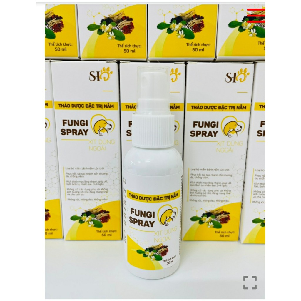 Thuốc trị nấm thảo dược cho chó mèo Fungi Spray 50ml