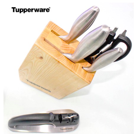 Bộ dao  Pro Asian Knife Tupperware (3) tặng đế cắm dao và mài dao