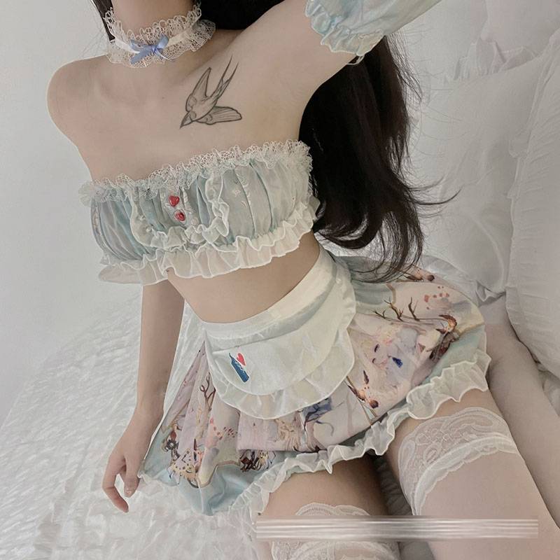 Bộ Đồ Ngủ Hóa Trang Cô Hầu Gái Lolita 2022 Gợi Cảm Cho Nữ