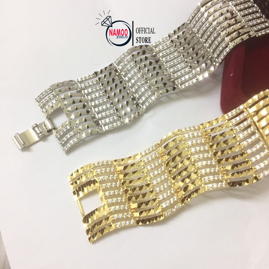 Lắc Xích 2 Màu Vàng L680 Và BẠc L681 Namoo Jewelry