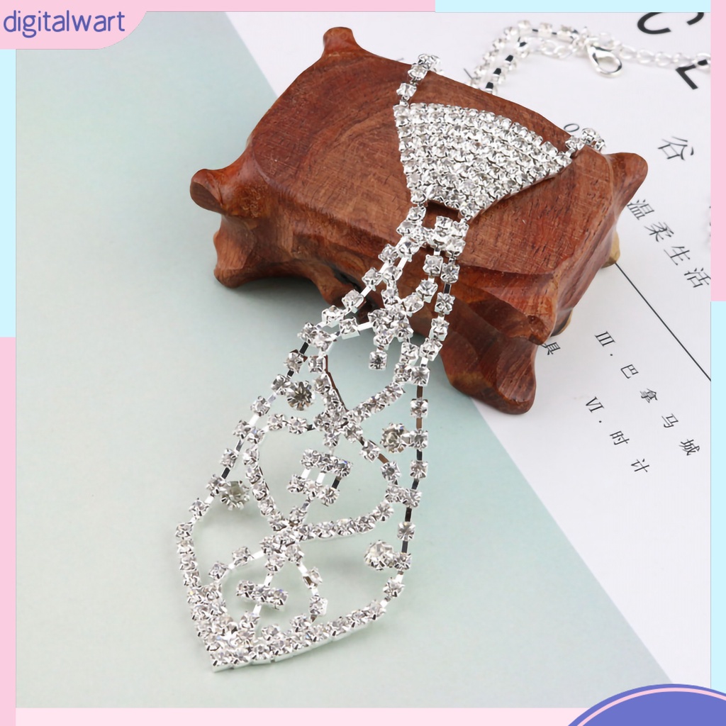 Dây chuyền thiết kế kiểu cà vạt lấp lánh thời trang cho nữ