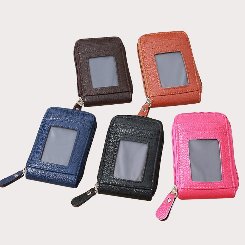 Ví Ngắn Đựng Thẻ Có Khóa Kéo Thời Trang Cho Nam Và Nữ