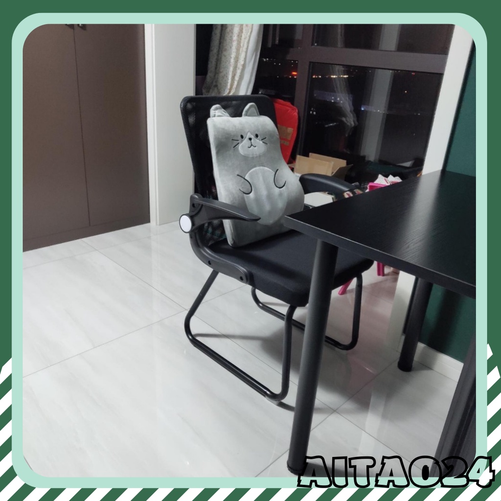 Gối tựa lưng cao su non cỡ lớn hình thú đáng yêu dành cho ghế văn phòng, xe hơi