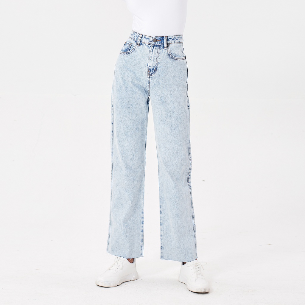 Quần Jean Ống Rộng Indigo Aaa Jeans