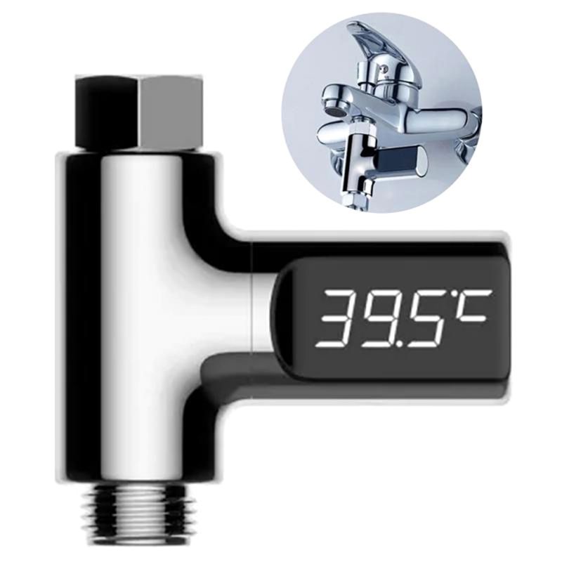 Nhiệt Kế Vòi Hoa Sen Xoay 360 Độ Có Đèn LED Hiển Thị Tiện Dụng Cho Phòng Tắm Bé