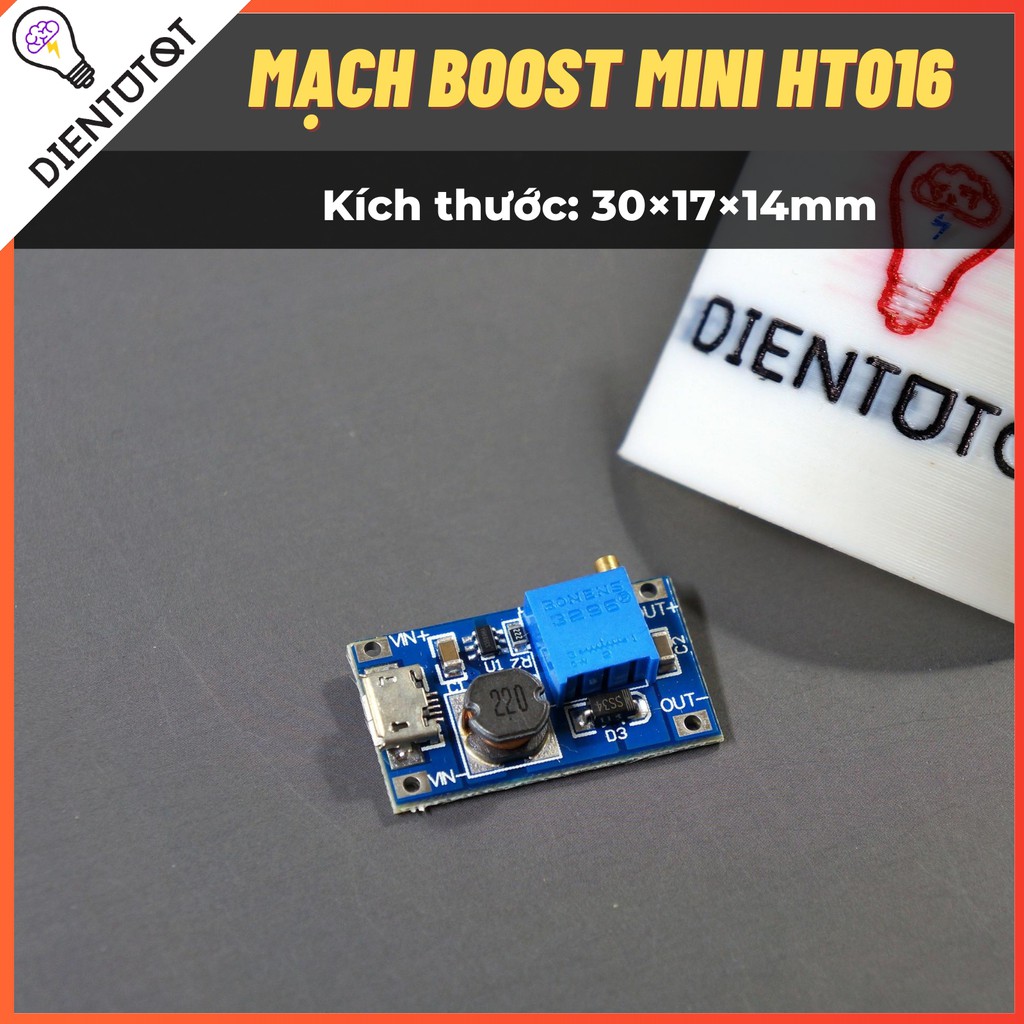 Mạch Boost Cổng micro USB DC-DC 5-28V