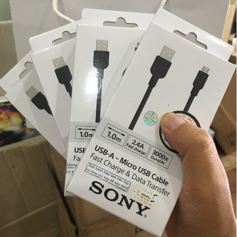 Cáp sạc và truyền dữ liệu SONY CP-AB100/BCE, Hàng Chính Hãng Sony Việt Nam