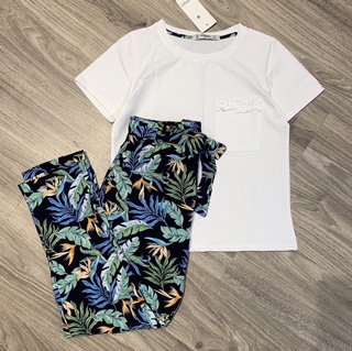 Bộ cotton quần tơ đũi