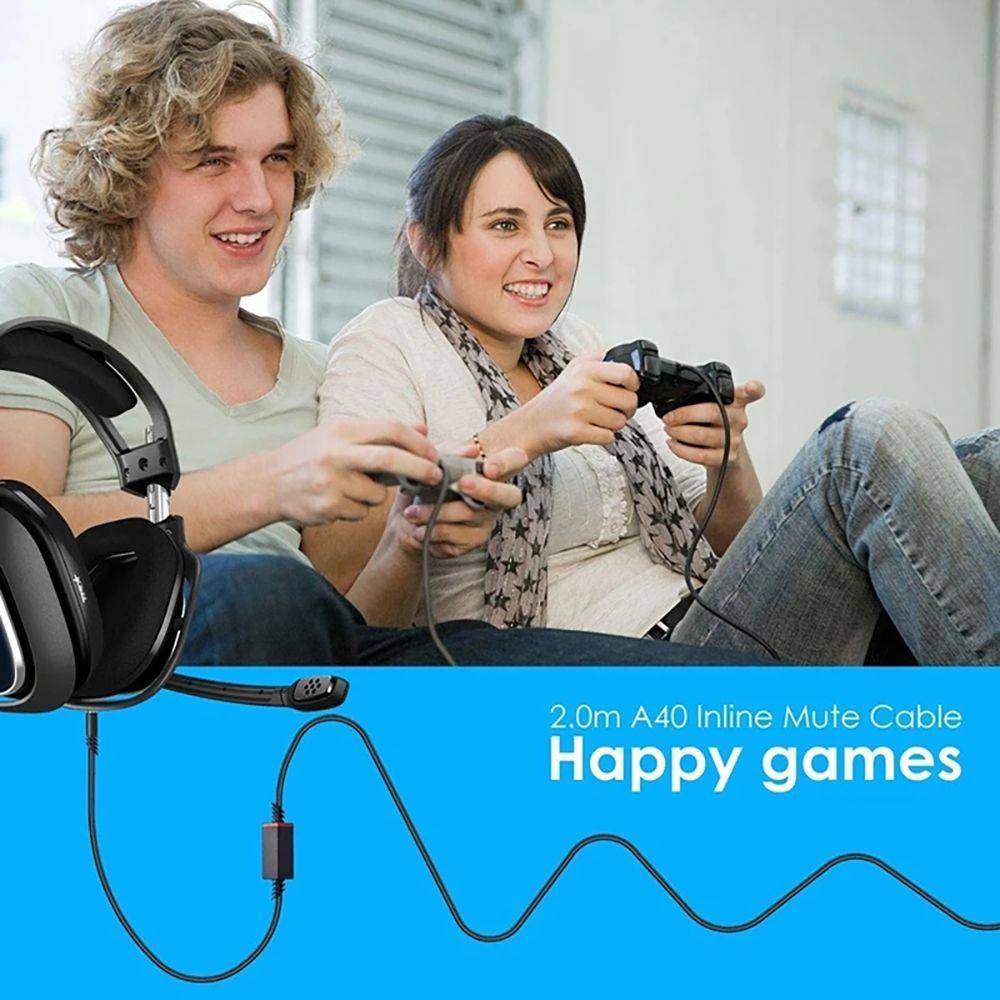 Dây Cáp Tai Nghe Bằng TPE Bện Nối Dài Điều Chỉnh Âm Lượng Cho Logitech Astro