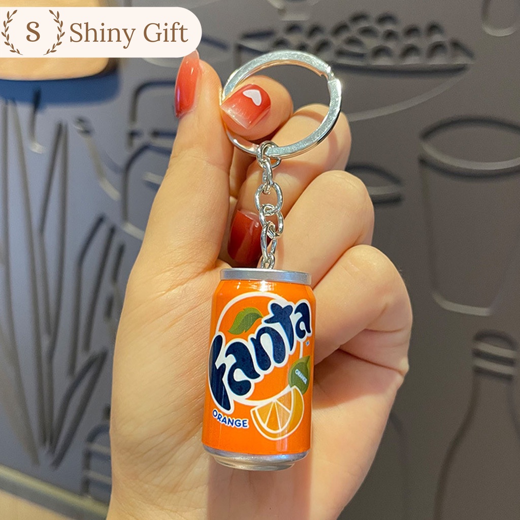 Móc khóa lon nước giải khát, lon bia mini