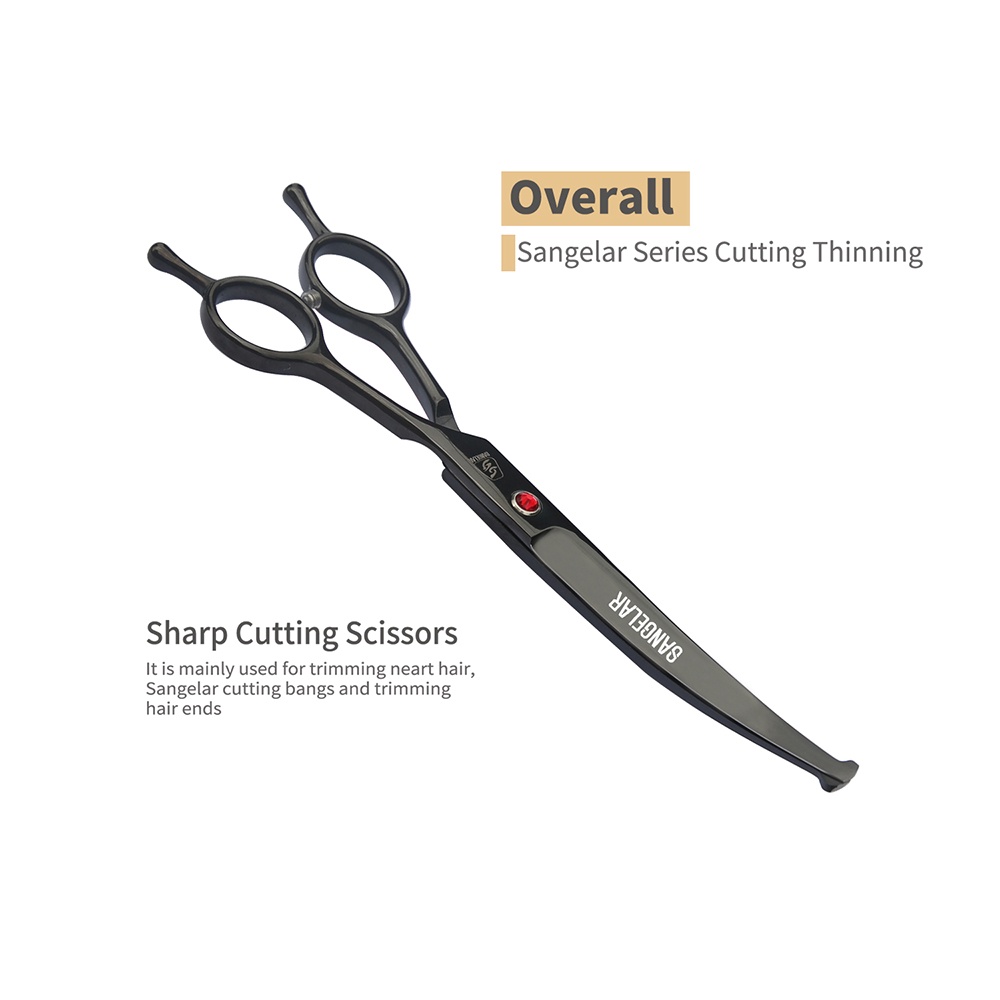 Kéo Cắt Tỉa Lông Thú Cưng Đầu Tròn 7 inch An Toàn Tiện Dụng