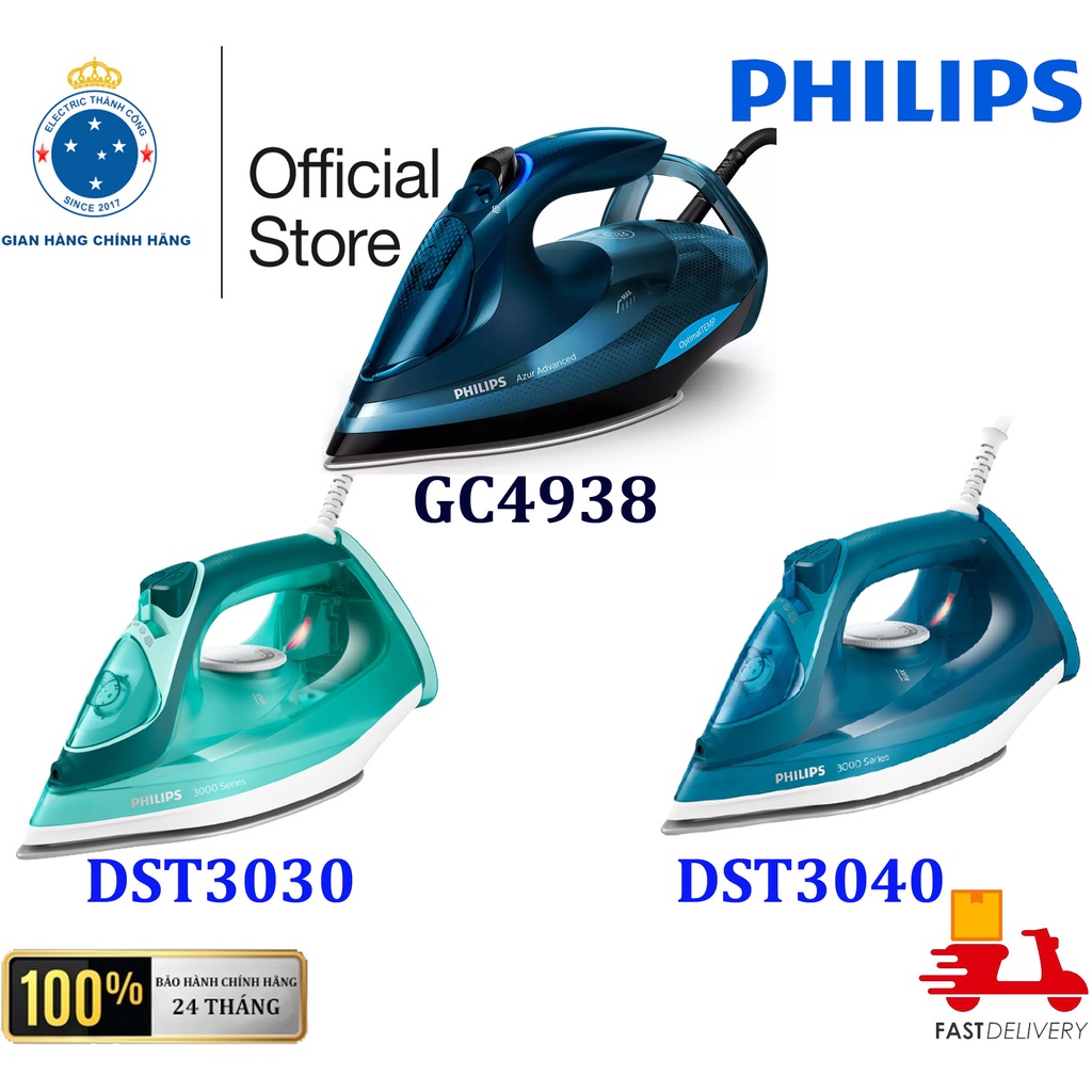 Bàn ủi hơi nước cao cấp  Philips GC4938 DST3030 DST3040