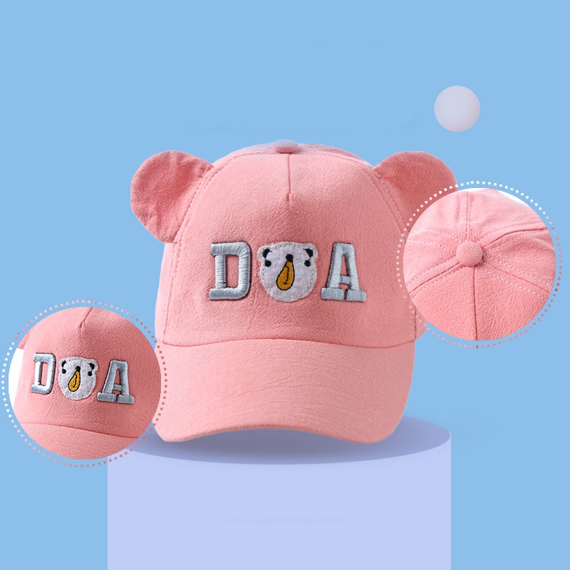 Mũ Lưỡi Trai Thêu Hình Gấu Dễ Thương Cho Bé