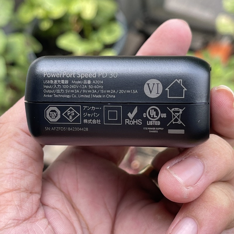 Củ sạc ANKER PowerPort Speed 1 USB-C 30w, PD 3.0 chính hãng NO BOX