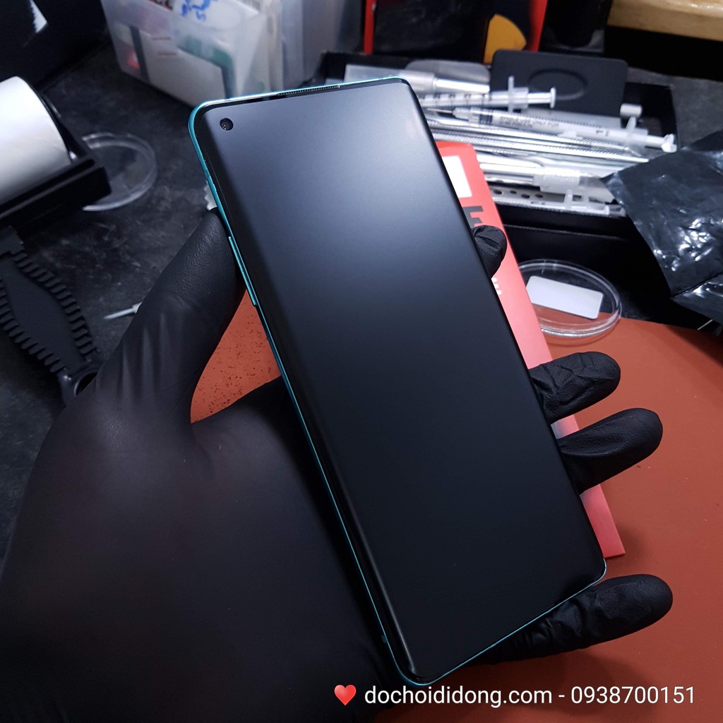 Miếng dán cường lực nhám Oneplus 8/ 8 Pro UV Zacase chống vân Tay