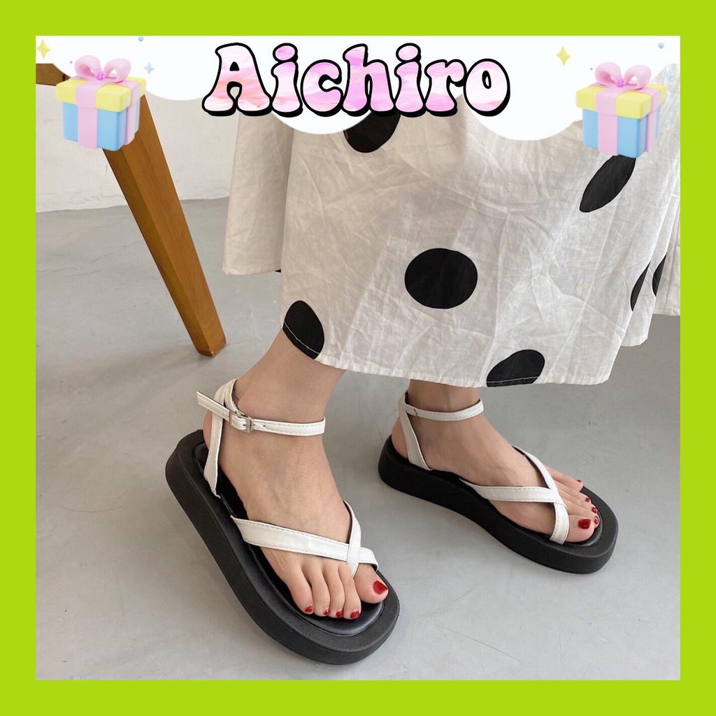 (Video thật) Sandal Nữ Ulzzang Quai Chéo Ngón - Giày Sandal Nữ Đi Học, Đi Chơi Hot 2023