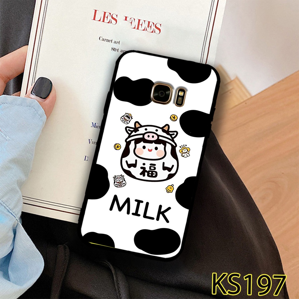 [HOT] Ốp lưng Samsung S6/S6 EDGE/S7/S7 EDGE in hình bò sữa siêu đẹp, độc, lạ_KINGSTORE.HN_Ốp SS S6/S6 EDGE/S7/S7 Edge
