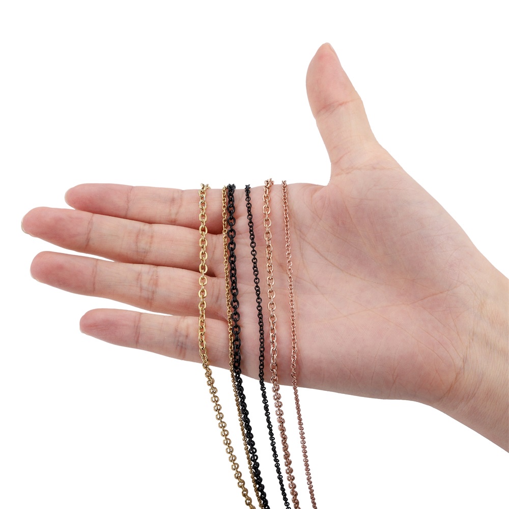 Chuỗi dây thép không gỉ ST.KUNKKA không phai màu dài 2m làm vòng tay/vòng cổ thủ công DIY