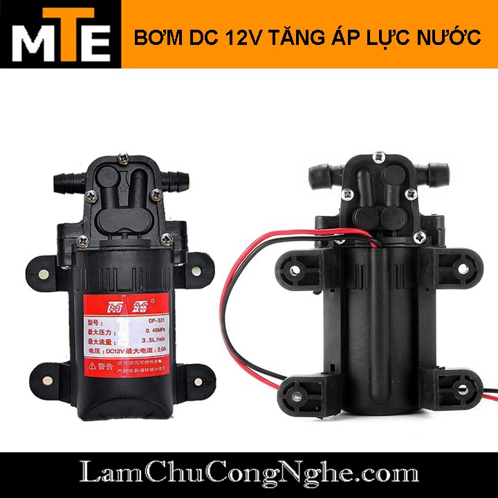 Máy Bơm Nước Mini 12V - Bơm Tăng Áp Mini 12V DP-521