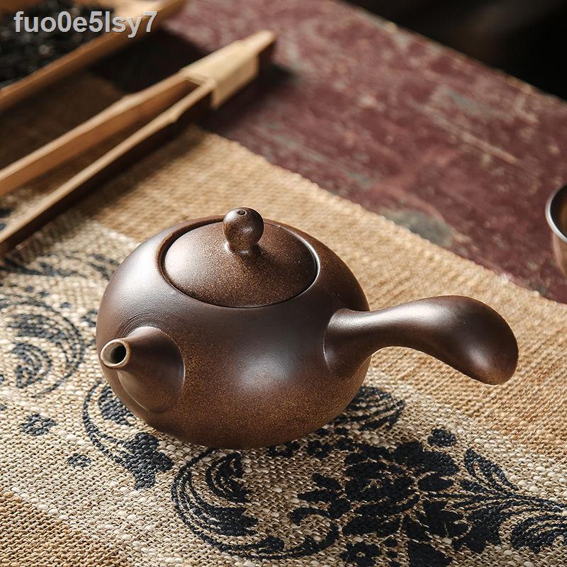 ✷ Nồi tay cầm bên đốt bằng gỗ cao cấp mới gia dụng Bộ trà kung fu lọc ấm đơn giản pha Nhật Bản