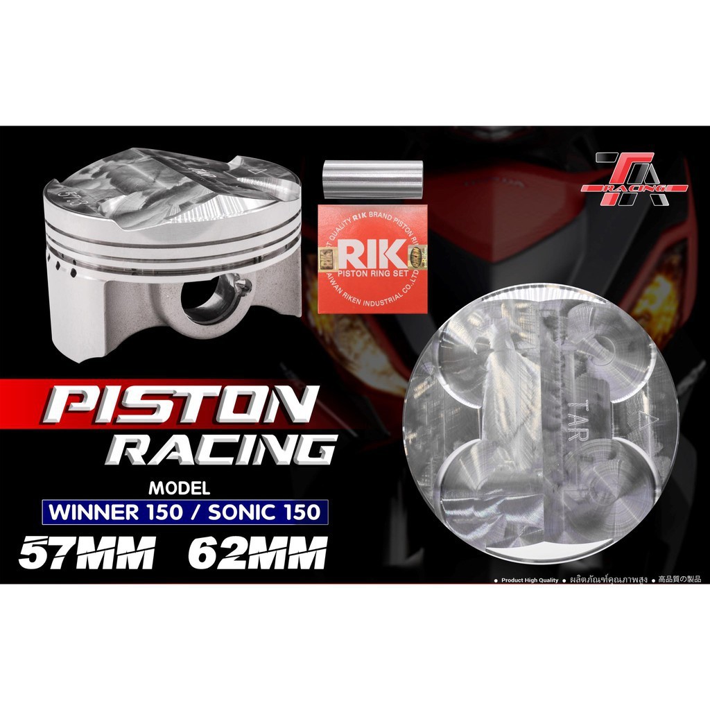 PISTON BẠC TA RACING WINNER SONIC 150 FJN 57.8MM &amp; 62MM &amp; 65MM