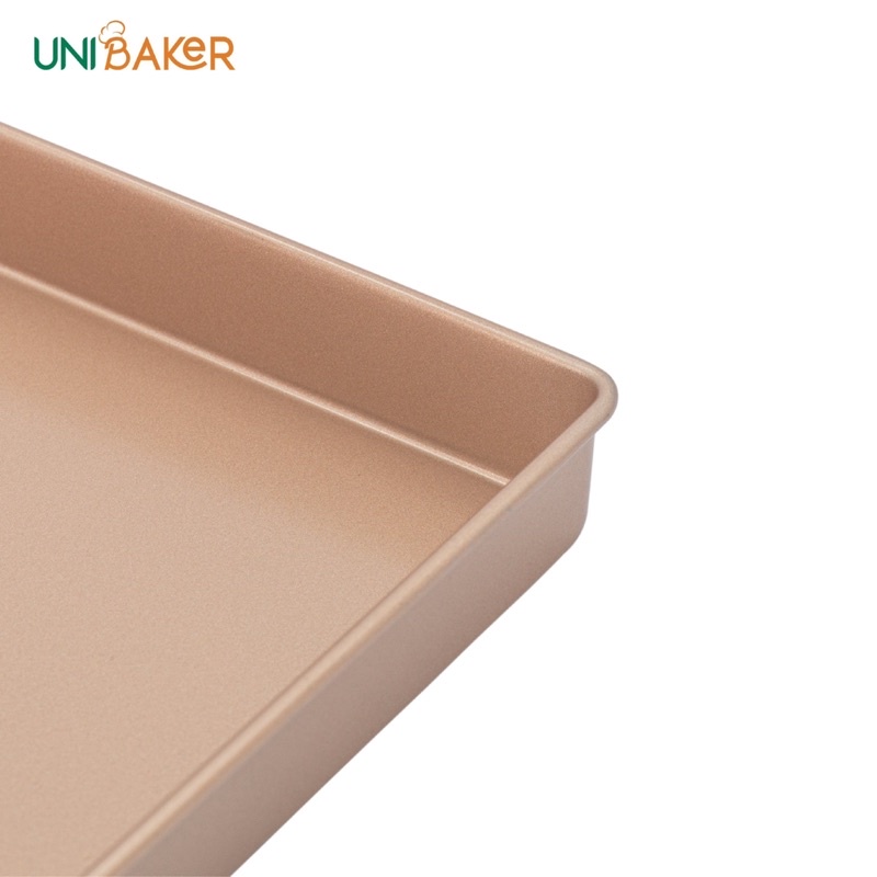 Khay nướng vuông thành thấp cao cấp UNIBAKER