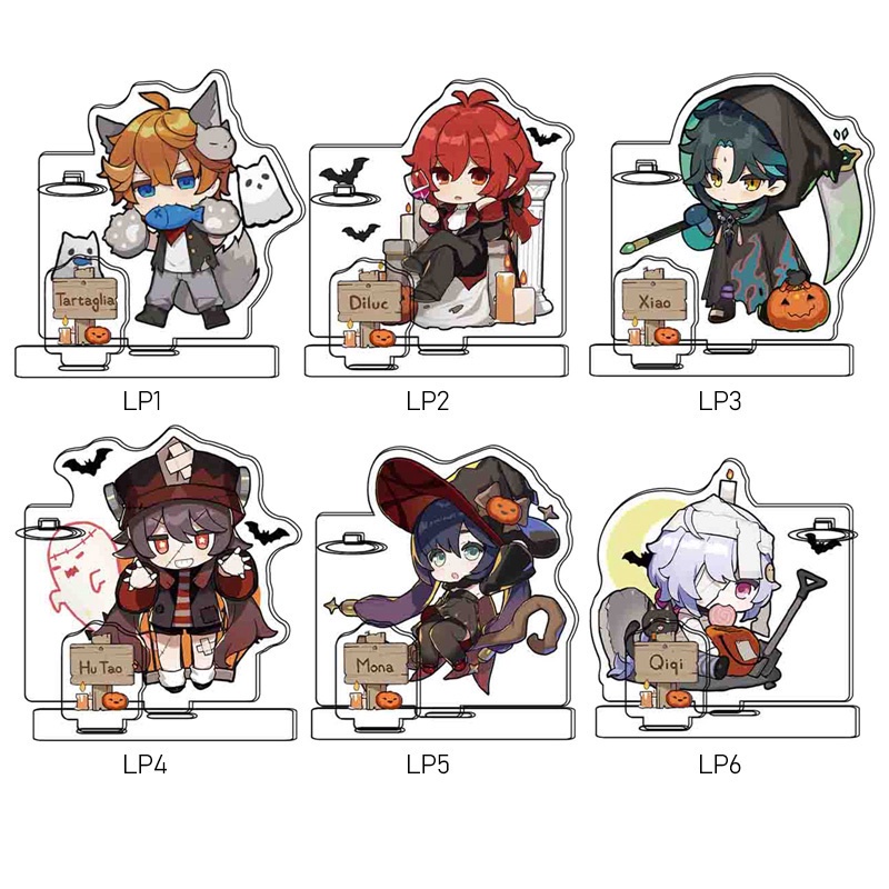 Giá đỡ bút để bàn bằng acrylic 8cm họa tiết anime độc đáo