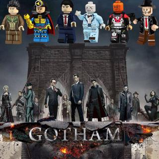 Bộ Lắp Ghép Mô Hình Nhân Vật Siêu Anh Hùng James Gordon Aquaman Gotham Joker Superman Robin