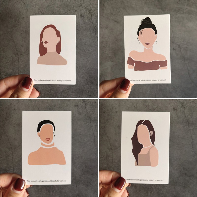 Set 100 Thẻ Giấy Trưng Bày Hoa Tai Thời Trang Tiện Dụng