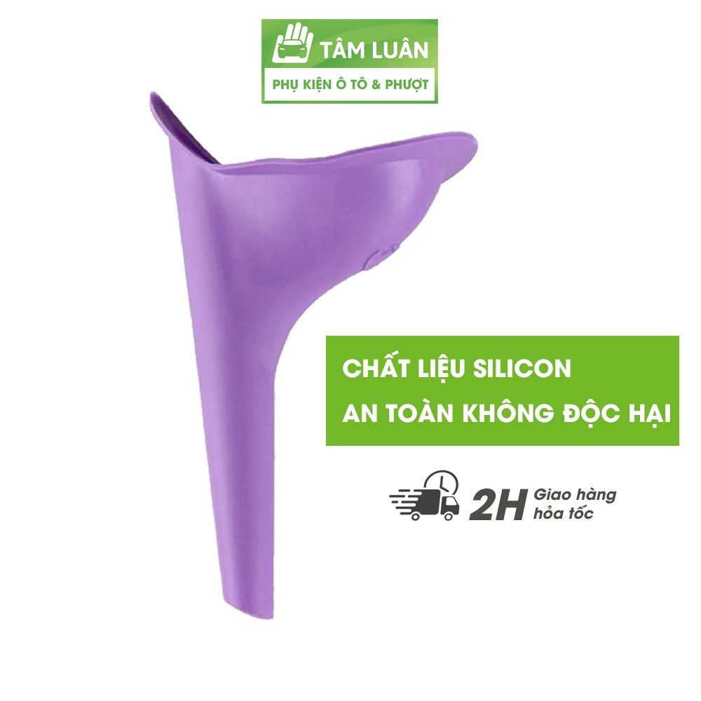 Dụng cụ hỗ trợ đi tiểu đứng cho nữ, chất liệu silicon an toàn, tiện lợi khi đi du lịch, phụ kiện phượt Tâm Luân