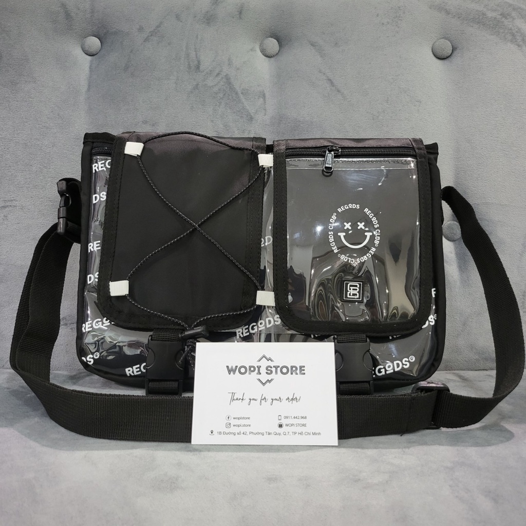 Túi Đeo Chéo Lớn RG SHOULDER BAG Vải Chống Nước Unisex (Tặng kèm giấy thơm + TAG)