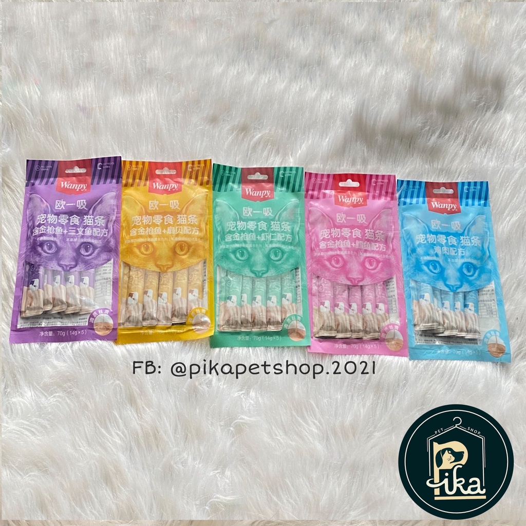 Súp thưởng cao cấp Wanpy dành cho mèo với 5 vị  - Pika Petshop