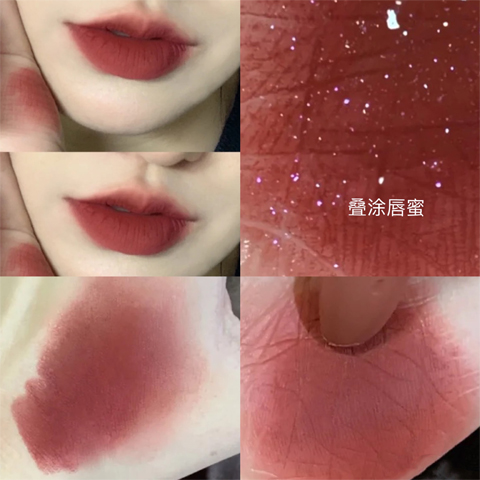 [Hàng mới về] Son Lì Mềm Mịn Màu Sắc Tùy Chọn Vỏ Trong Suốt Dành Cho Bạn Nữ