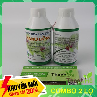 2 lọ Thuốc trị nấm vi khuẩn cho lan Nano Đồng - T75.1