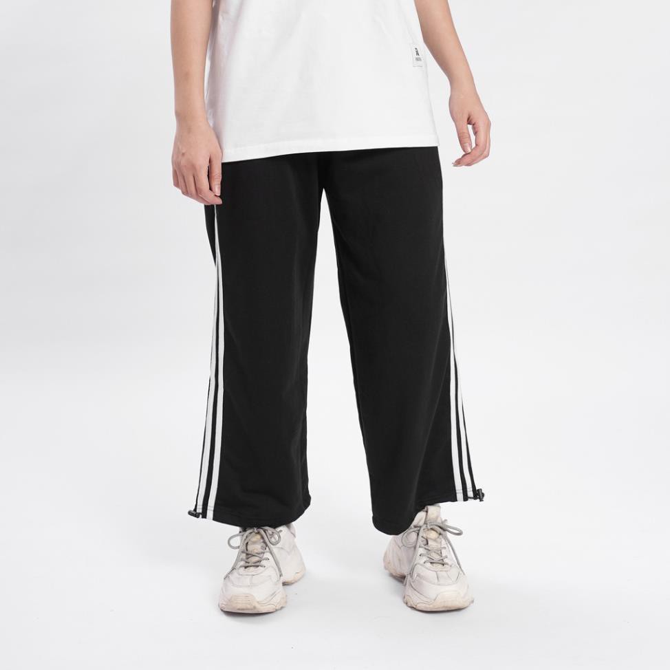 Quần jogger BÓ CHUN RÚT GẤU 3 SỌC thể thao unisex N7 nam nữ ống rộng hiphop bigsize thu đông basic pants ⚡️