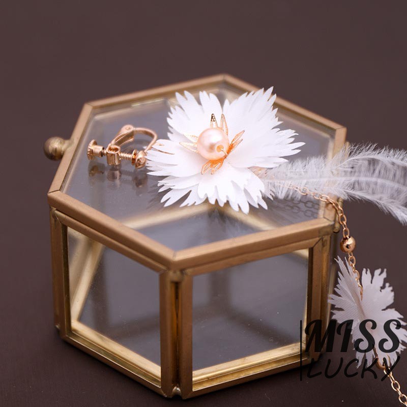 Phụ kiện cài tóc phong cách Hàn Quốc thanh tú cho cô dâu