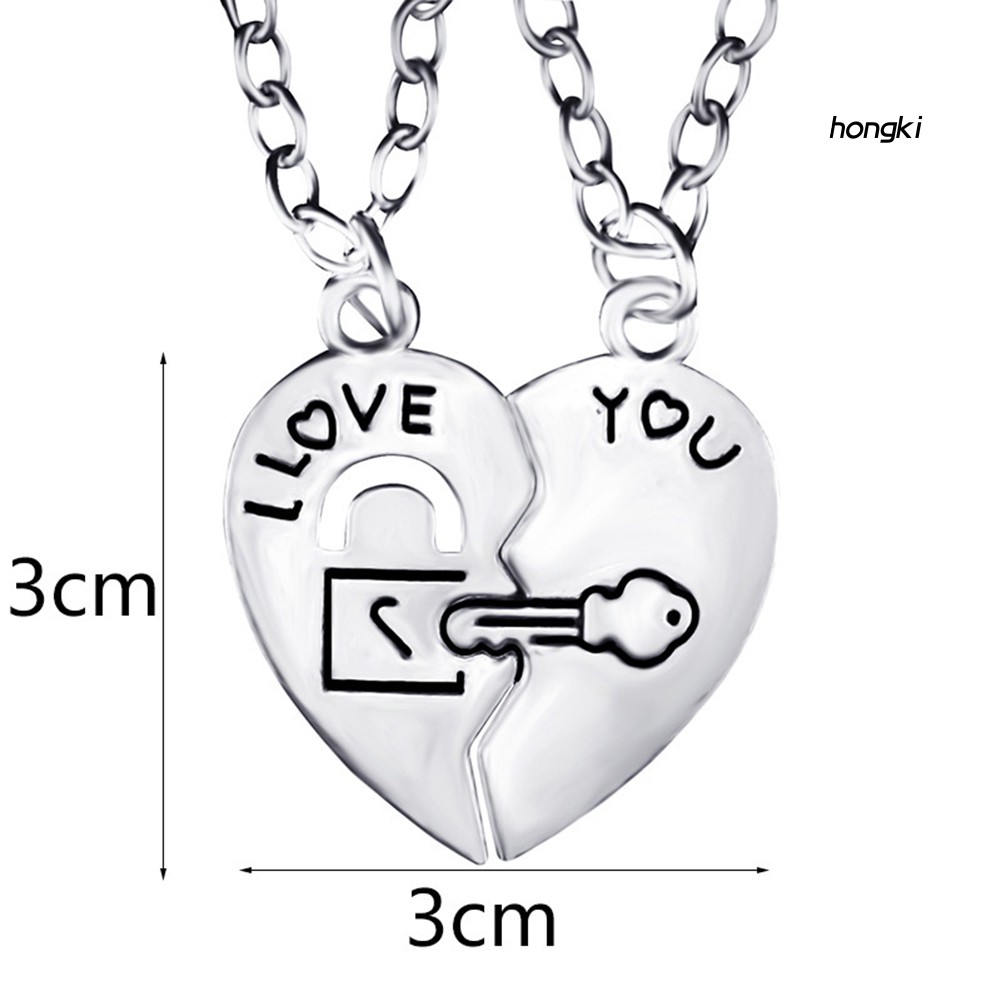 vòng cổ Mặt Ổ Khóa Trái Tim Và Chìa Khóa Thời Trang Cho Cặp Đôi