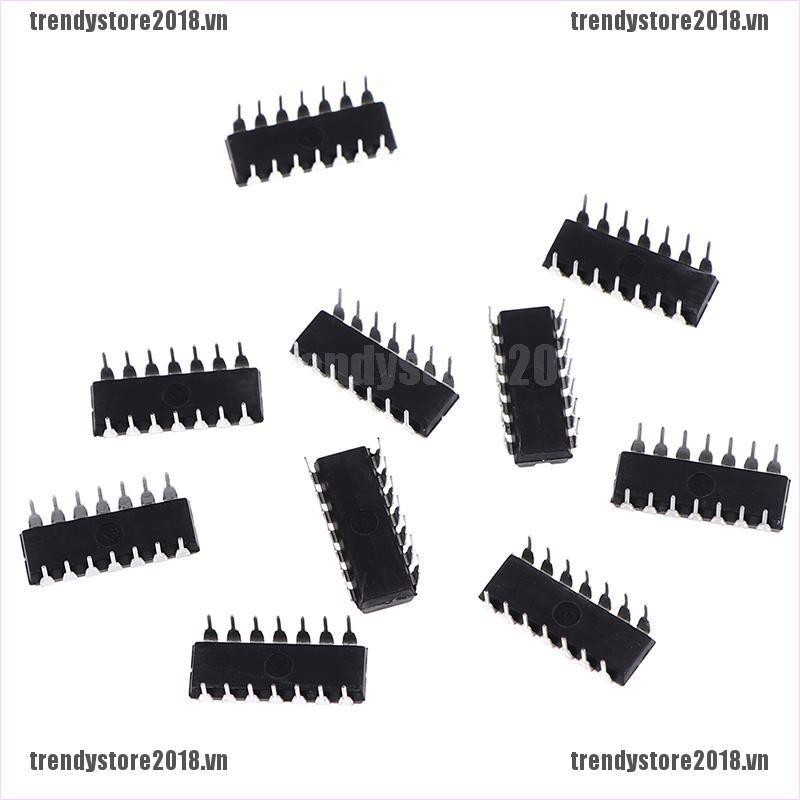 Bộ 10 Linh Kiện Điện Tử DIP-14 TL084CN Inline
