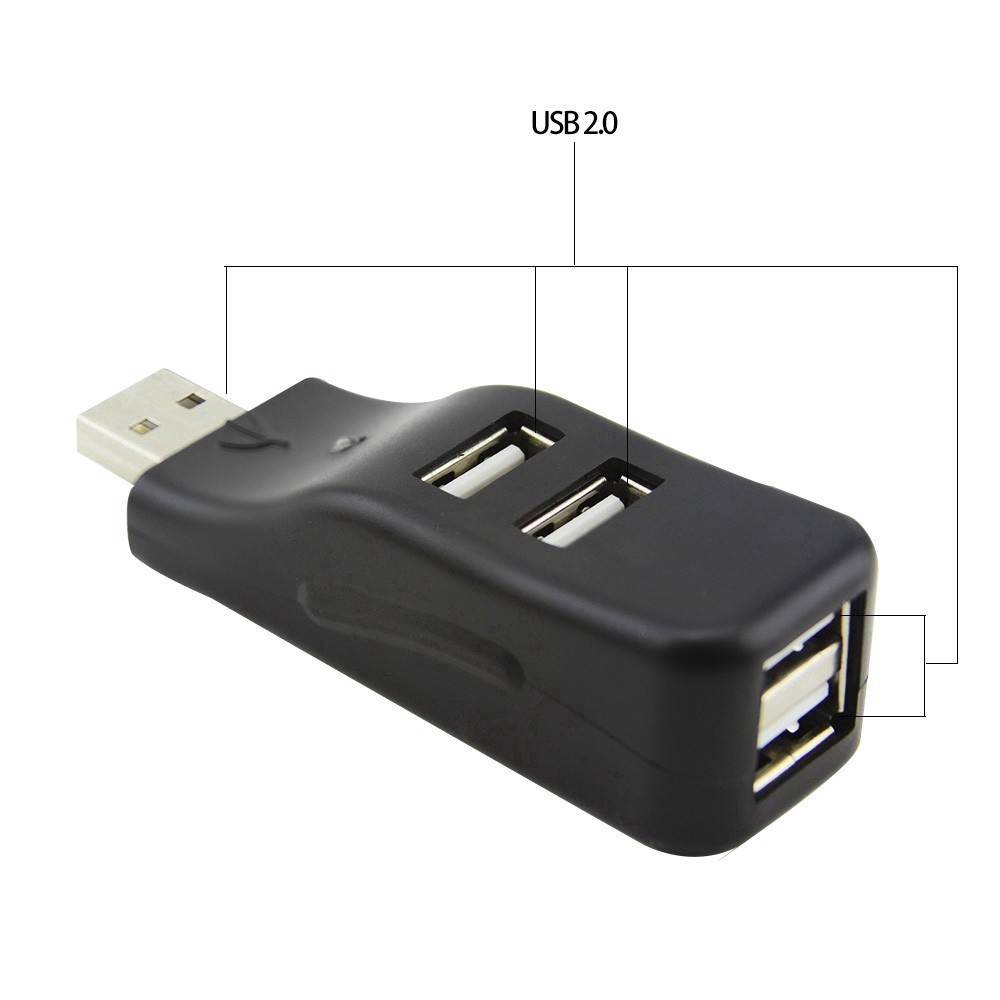 Đầu Chia 4 Cổng Usb 2.0 Tốc Độ Cao Cho Windows Laptop Máy Tính