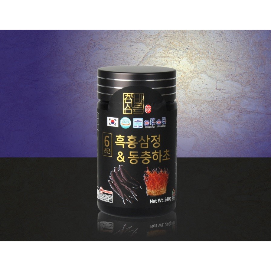 Cao hắc sâm đông trùng hạ thảo nội địa Hàn Quốc - hộp 2 Lọ x 240g