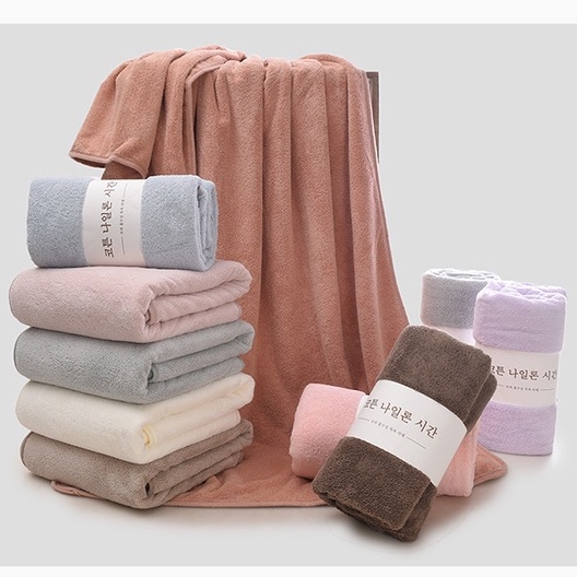 Khăn tắm lông cừu cho người lớn kích thước 140cm x 70cm, chất liệu cotton cao cấp