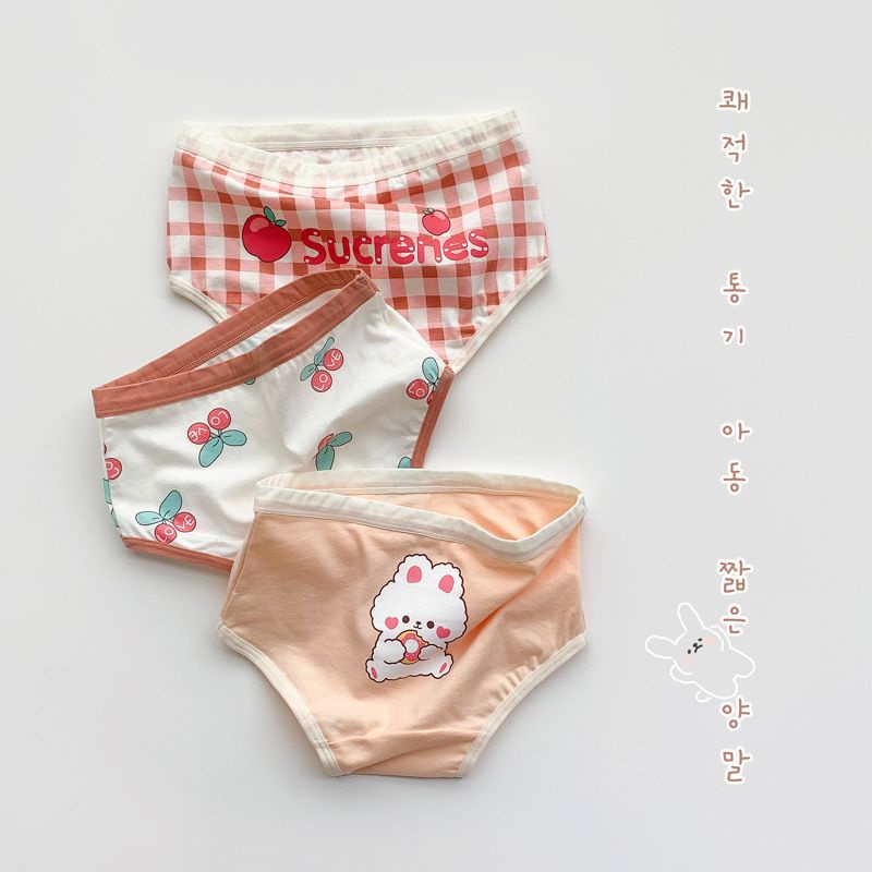 Chip đùi bé gái xinh xắn dễ thương combo 3 quần lót trẻ em đồ lót cho bé từ 9-46kg