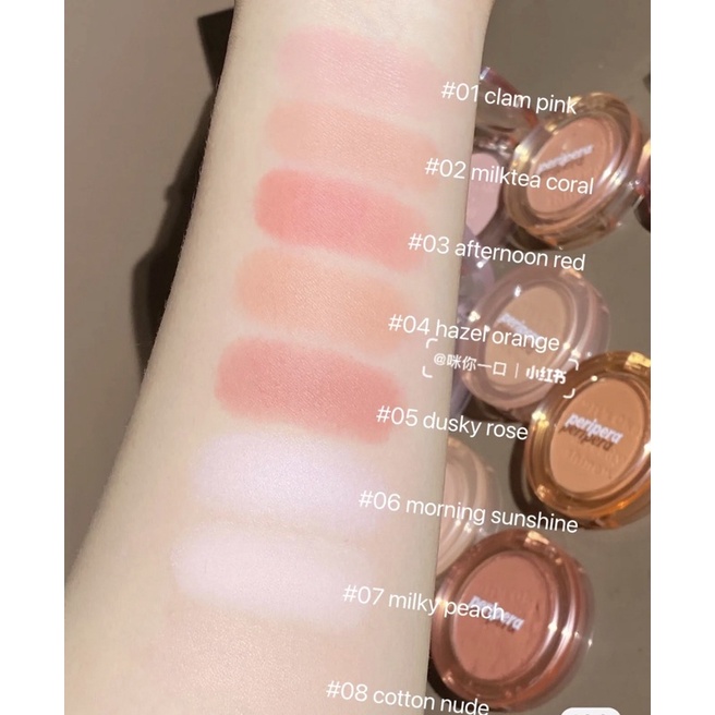 Phấn má PERIPERA PURE BLUSHED SUNSHINE CHEEK 4,2g siêu mịn nhẹ nhàng phù hợp với tất cả các loại da