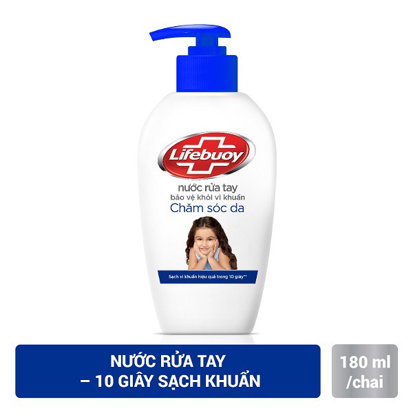 Nước Rửa Tay Lifebuoy 180g - Bảo Vệ Vượt Trội, Chăm Sóc Da