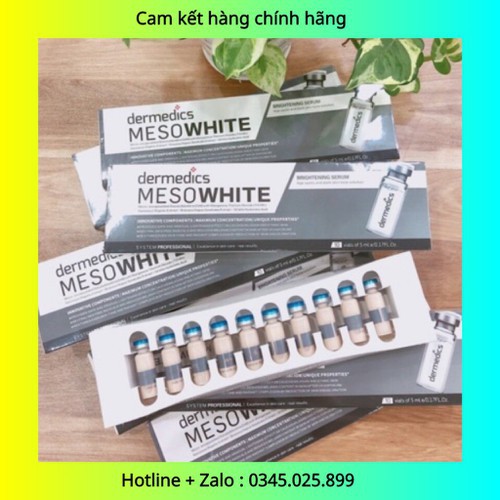 Cấy Phấn Mesowhite, Cấy Phấn Meso White Hàn Quốc, Giúp Da Trắng Mịn, Đều Màu