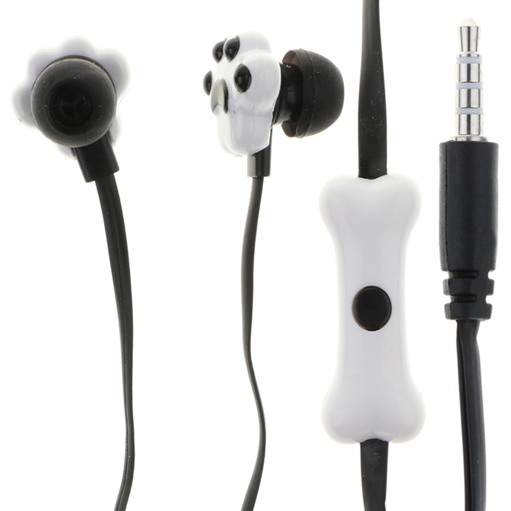 Tai nghe có dây 3.5 mm hình chân mèo đáng yêu kèm hộp đựng tiện dụng | BigBuy360 - bigbuy360.vn