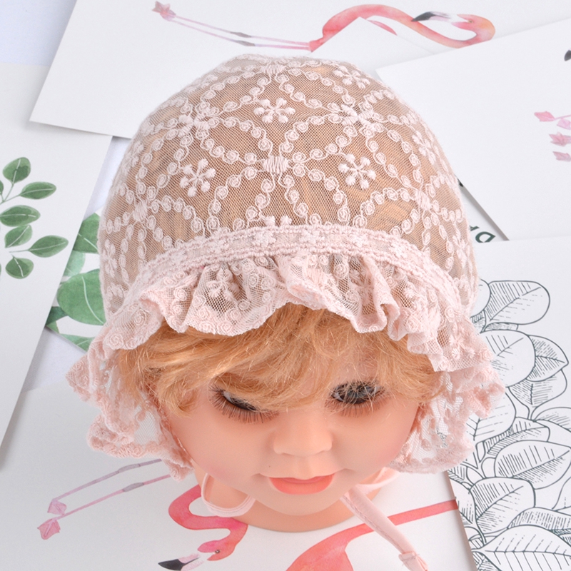 Mũ ren ren dùng làm đạo cụ chụp hình cho em bé