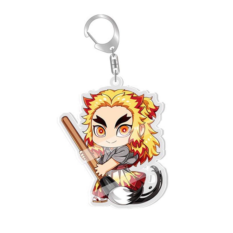 Móc Khóa Nhựa Acrylic Họa Tiết Thanh Gươm Diệt Quỷ Dễ Thương