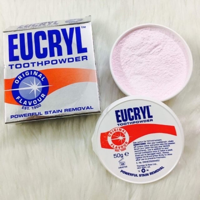 Bột đánh trắng răng - kem đánh trắng răng  eucryl